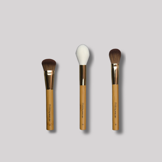 MIA Terra Face Collection 3 pennelli per un trucco viso impeccabile NO 9,10,11
